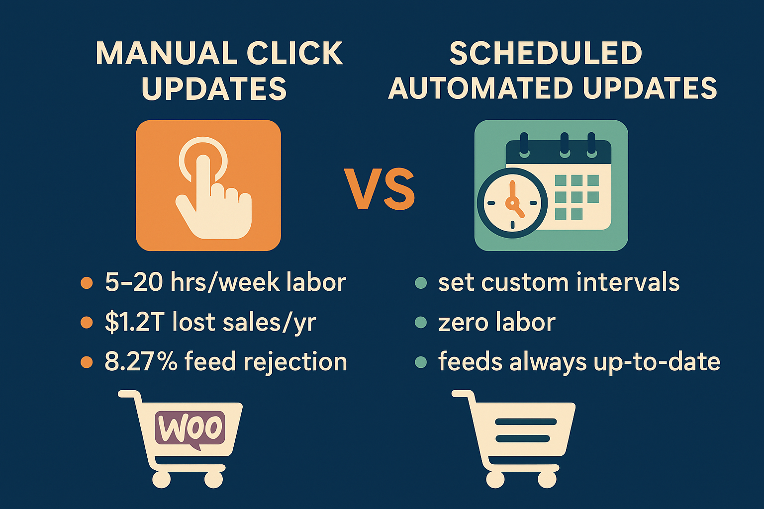 manual updates versus scheduled updates